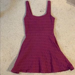 Aeropostale Maroon Dress Textured Women’s